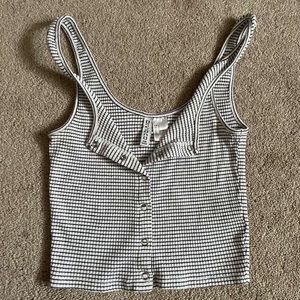 H&M Divided striped crop top